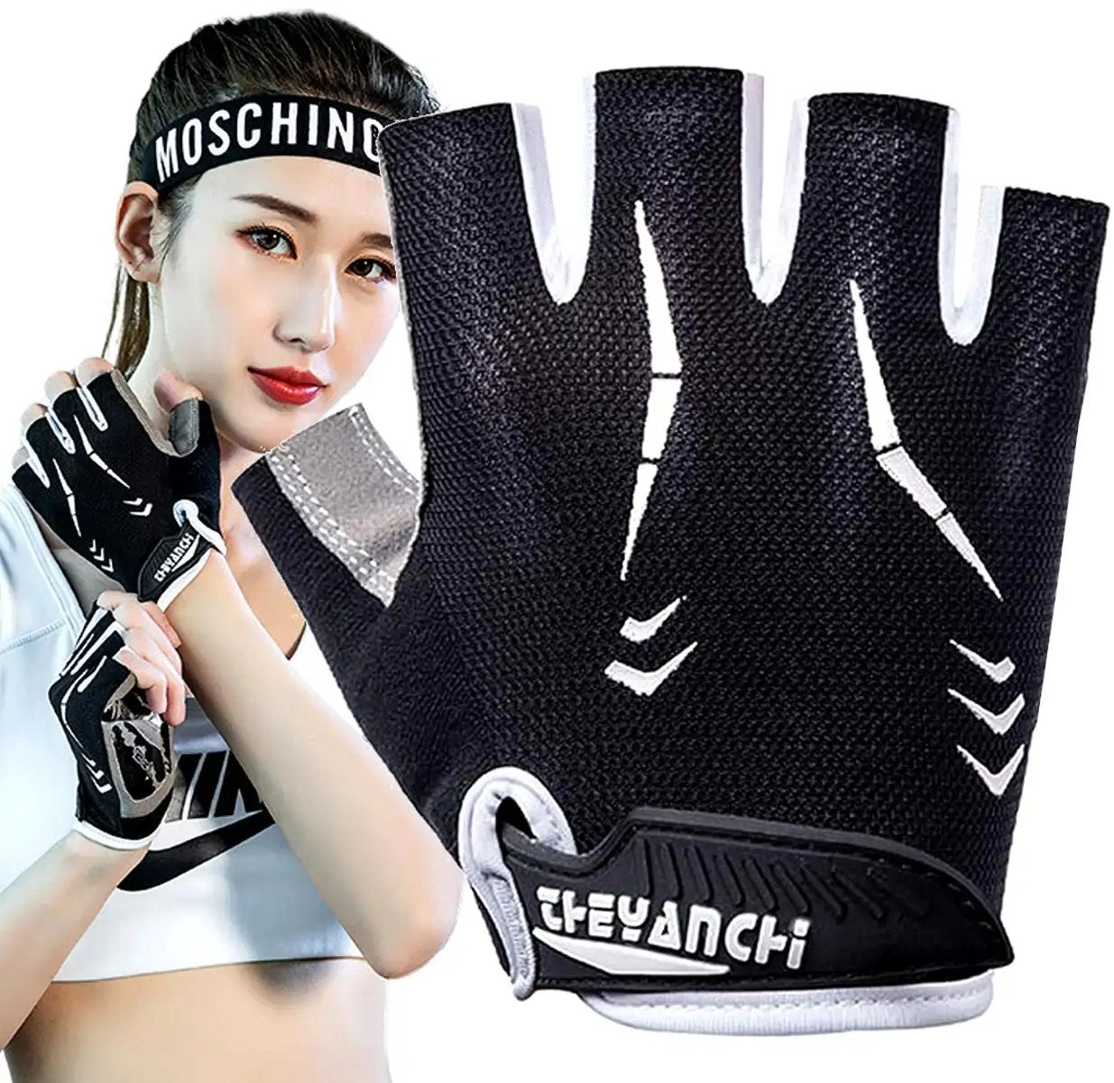 Velosipēda cimdi SD74 melni