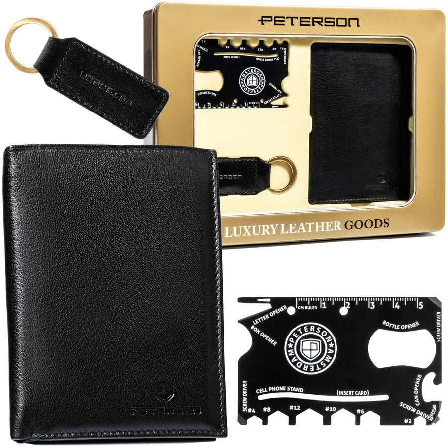 Elegants komplekts viņam ar ādas maku - Peterson T60