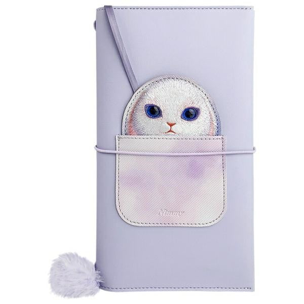 Piezīmju grāmatiņa ar pildspalvu Nimmy Big Eyed Pet 2, 0 Rabbit 2-in-1, violeta