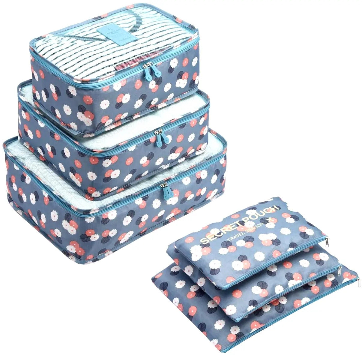 Čemodānu ieliktņu komplekts, dažādās krāsās