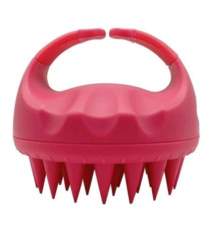 Galvas ādas masāžas birste TF37 sarkana