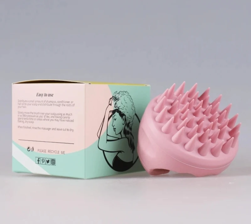 Galvas ādas masieris V4, rozā P355