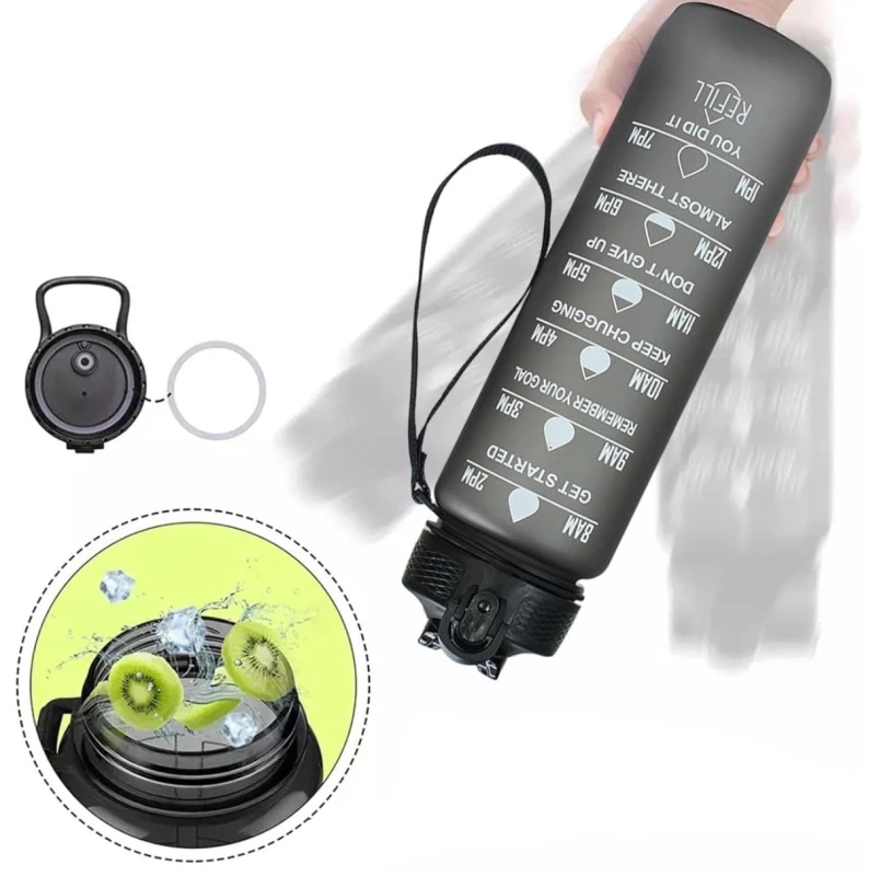 Dzeramā pudele 1000ml K2, melna