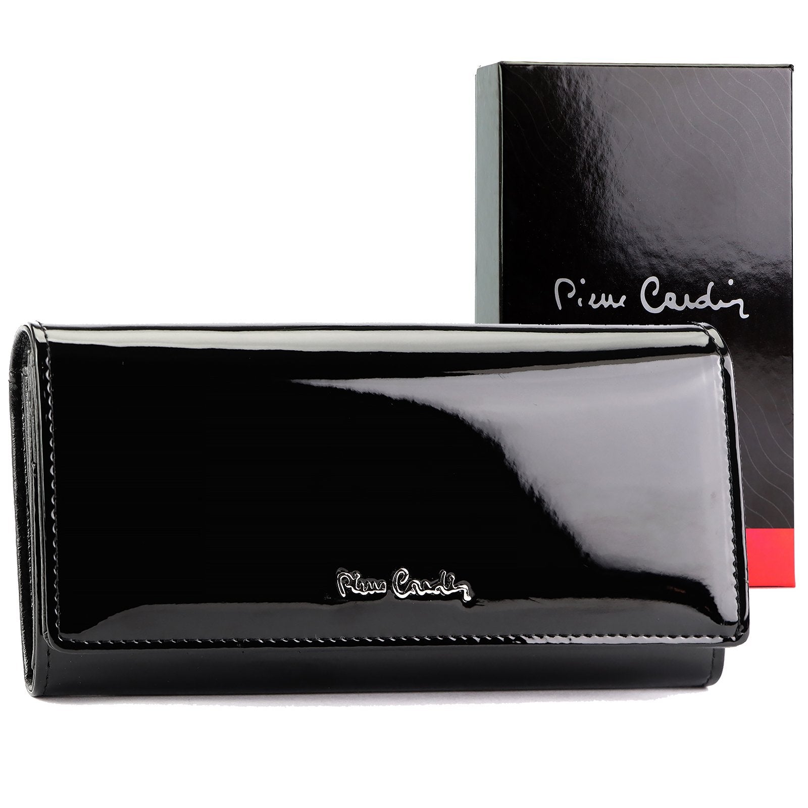 Pierre Cardin 07 SHINY 100 juoda piniginė czarny