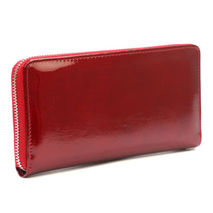 Pierre Cardin 05 LINE 119 raudona natūralios odos piniginė czerwony
