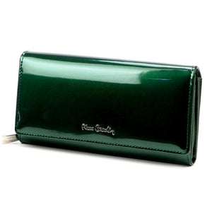 Pierre Cardin 07 SHINY 106 žalia piniginė zielony
