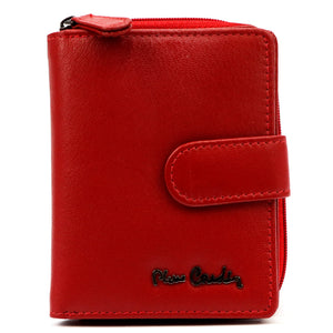 Pierre Cardin TILAK155 2510 raudona odinė piniginė czerwony