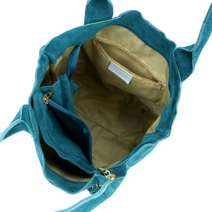 Luka 26-026 jūros spalvos natūralios odos rankinė morski