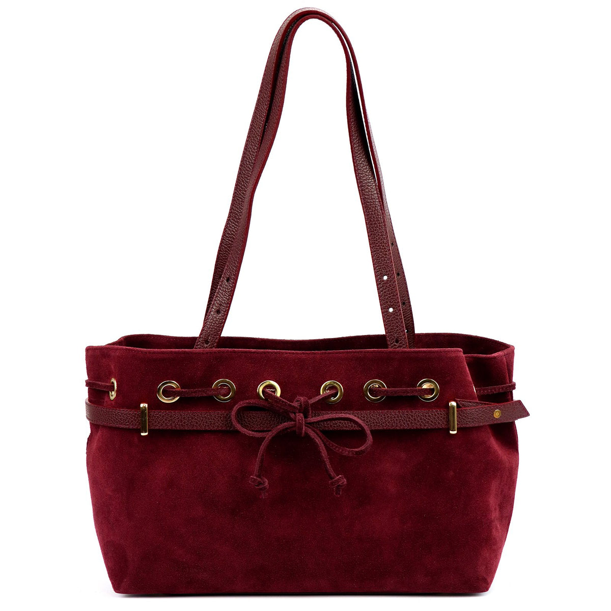 Camilla PREMIUM 10.005 bordo spalvos odinė rankinė bordo