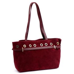 Camilla PREMIUM 10.005 bordo spalvos odinė rankinė bordo