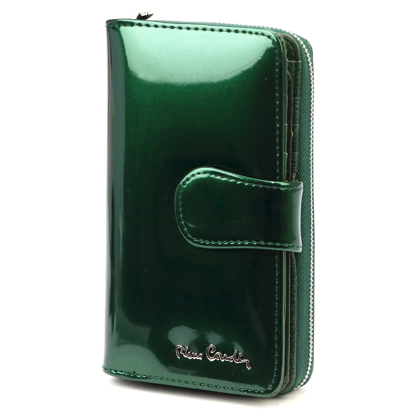Pierre Cardin 07 SHINY 116 žalia piniginė zielony