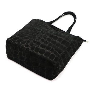 Luka 26-084 CROCO juoda natūralios odos rankinė czarny