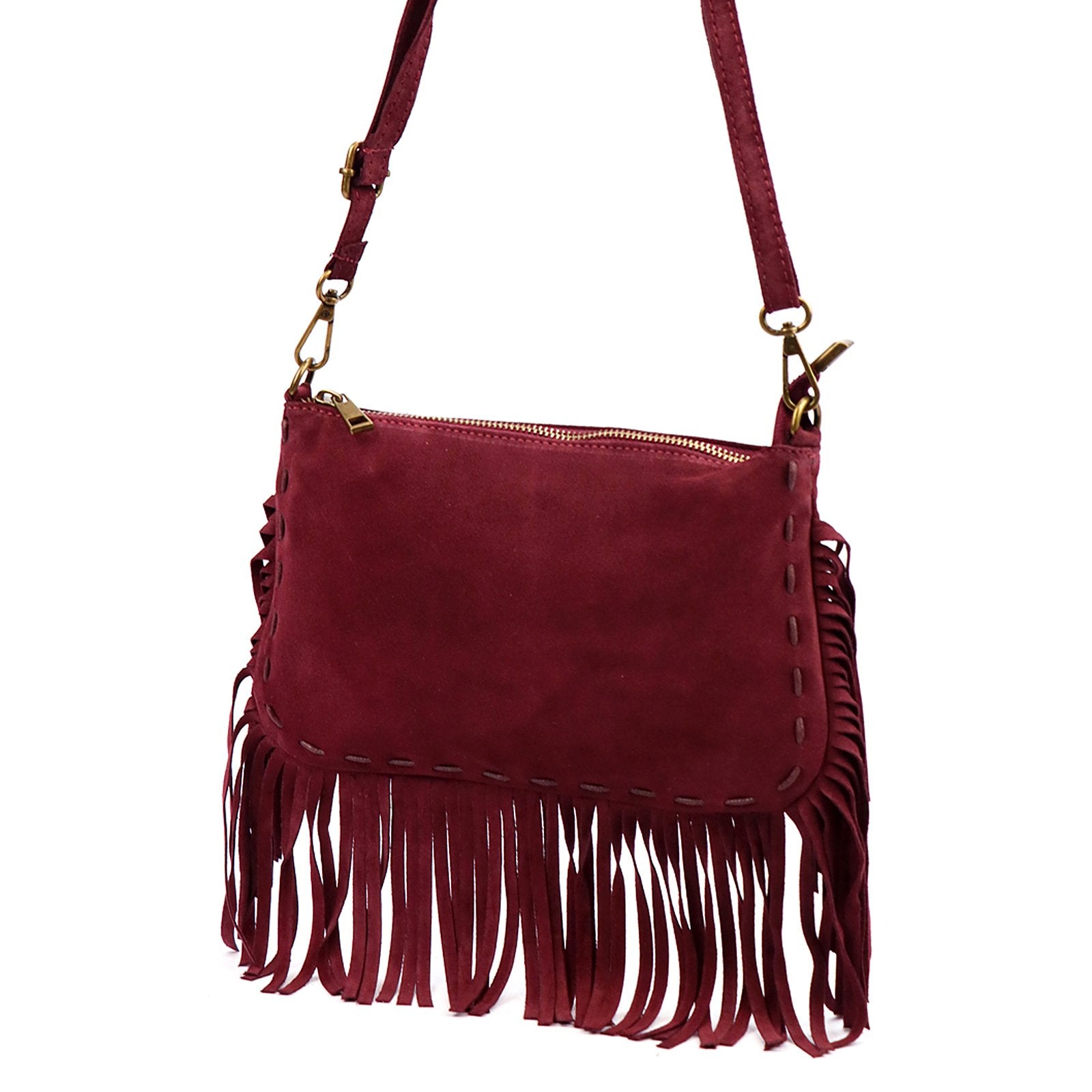 Luka 25-085 bordo odinė rankinė bordo