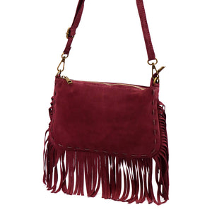 Luka 25-085 bordo odinė rankinė bordo