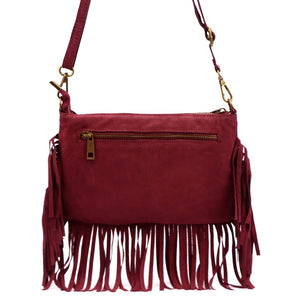 Luka 25-085 bordo odinė rankinė bordo