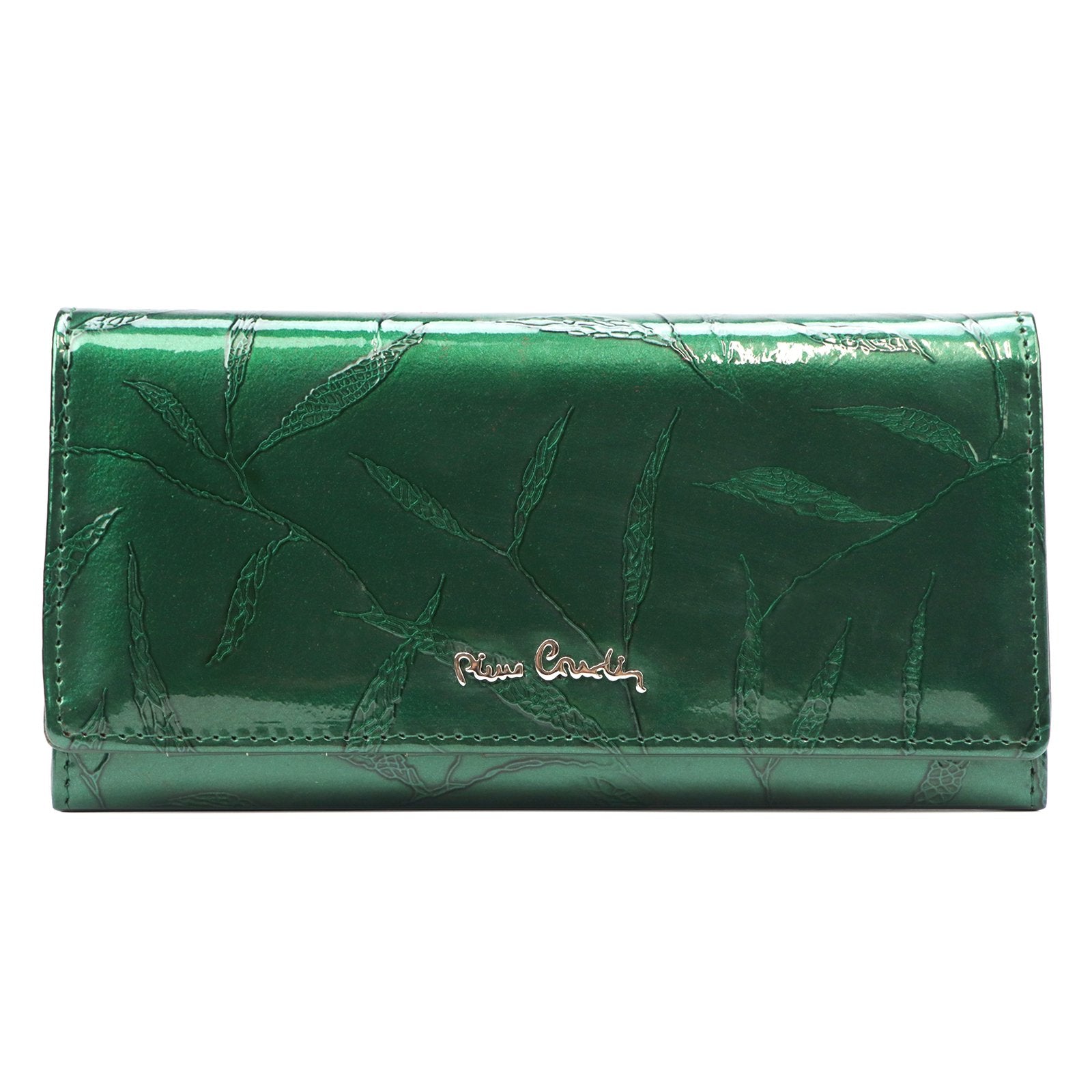 Pierre Cardin 02 LEAF 100 žalia piniginė zielony
