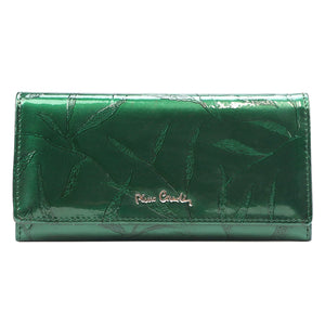 Pierre Cardin 02 LEAF 100 žalia piniginė zielony