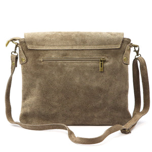 Luka 24-090 D taupe natūralios odos rankinė taupe