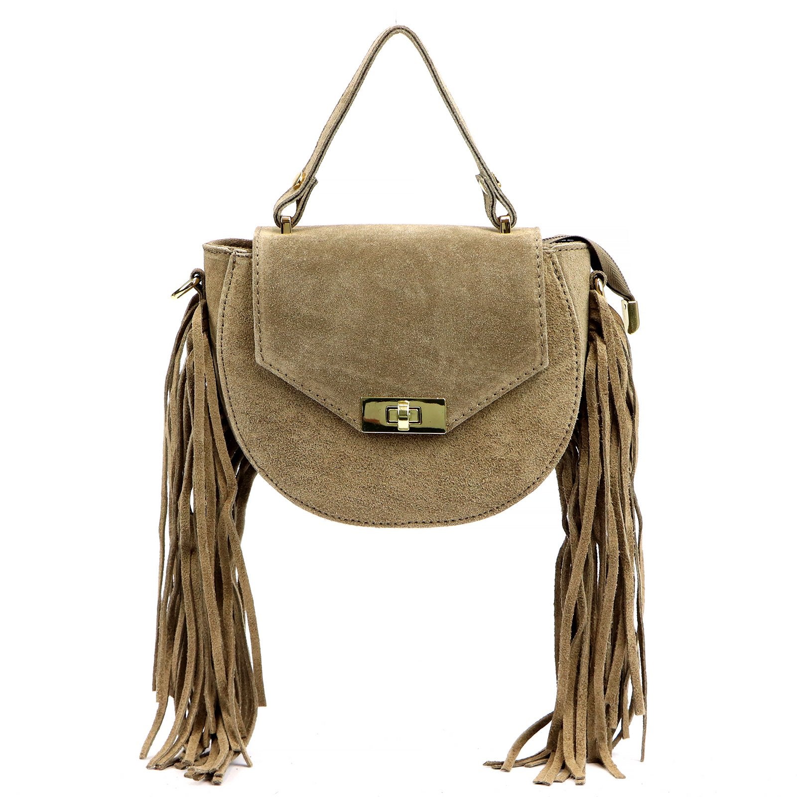 Luka 25-065 taupe odinė rankinė taupe
