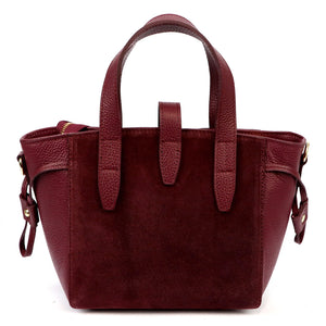 Luka 24-092 bordo spalvos odinė rankinė bordo
