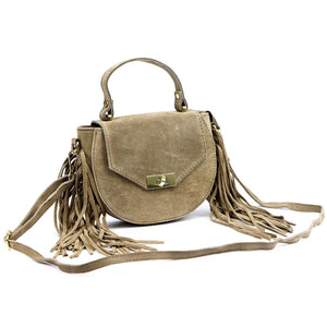 Luka 25-065 taupe odinė rankinė taupe