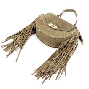 Luka 25-065 taupe odinė rankinė taupe