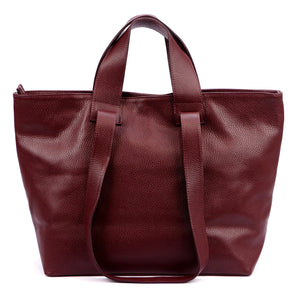 Luka 25-078 DOLLARO bordo natūralios odos rankinė bordo