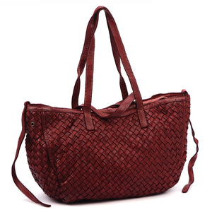 VS 101-564 bordo natūralios odos rankinė bordo