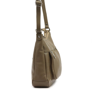 Luka 26-182 DOLLARO tamsios taupe spalvos odinė rankinė taupe scuro