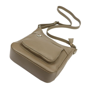 Luka 26-182 DOLLARO tamsios taupe spalvos odinė rankinė taupe scuro