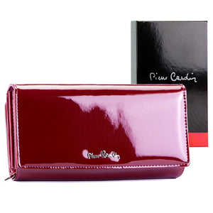 Pierre Cardin 07 SHINY 121 violetinė piniginė fioletowy