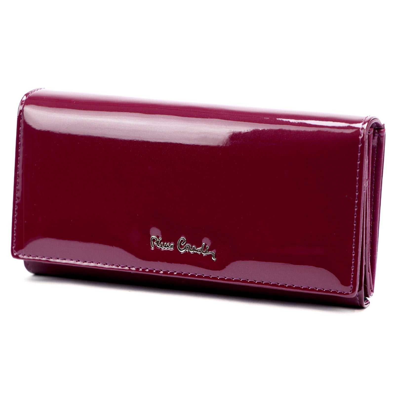 Pierre Cardin 07 SHINY 102 violetinė piniginė fioletowy