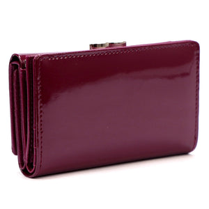 Pierre Cardin 07 SHINY 108 violetinė piniginė fioletowy