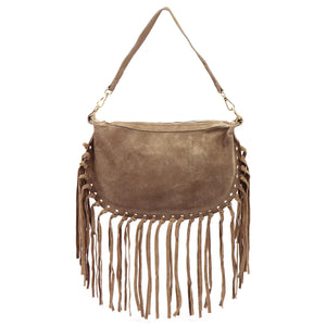 Luka 25-015 taupe natūralios odos rankinė taupe
