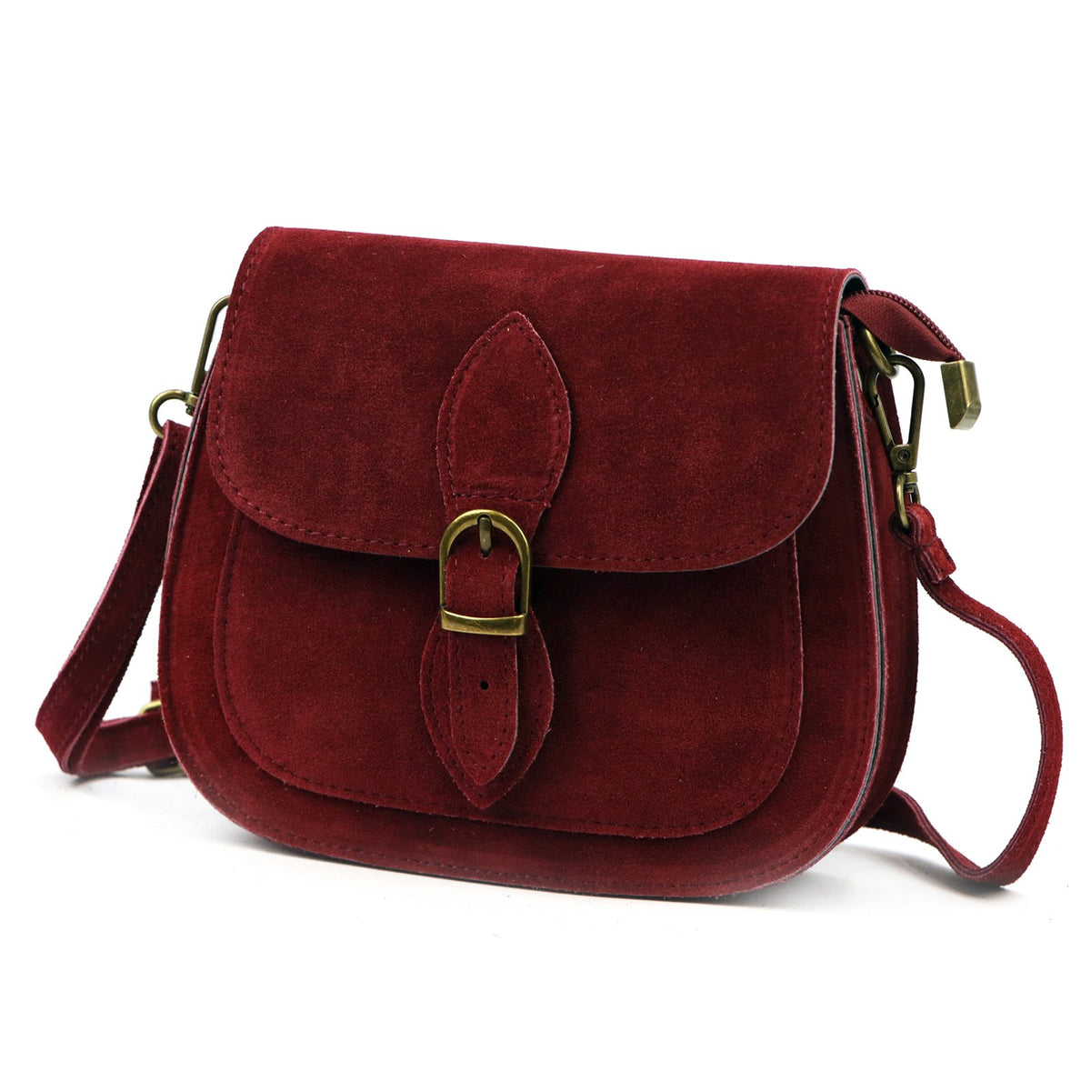 Luka 25-020 bordo natūralios odos rankinė bordo