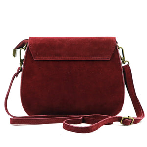 Luka 25-020 bordo natūralios odos rankinė bordo