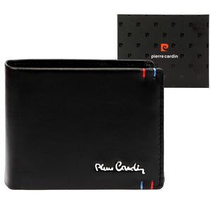 Pierre Cardin YS606 324 juoda odinė piniginė czarny