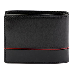 Pierre Cardin YS605 323 juoda ir raudona piniginė czarny + czerwony