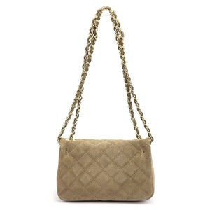 Camilla PREMIUM 10.017 MINI taupe zomšinės odos rankinė taupe