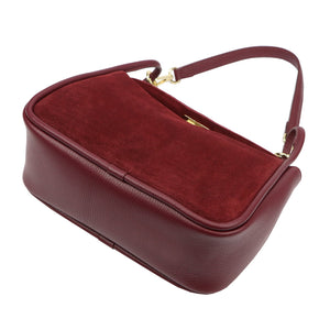 Luka 26-173 bordo natūralios odos rankinė bordo