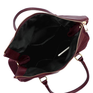Luka 24-095 MN bordo spalvos odinė rankinė bordo