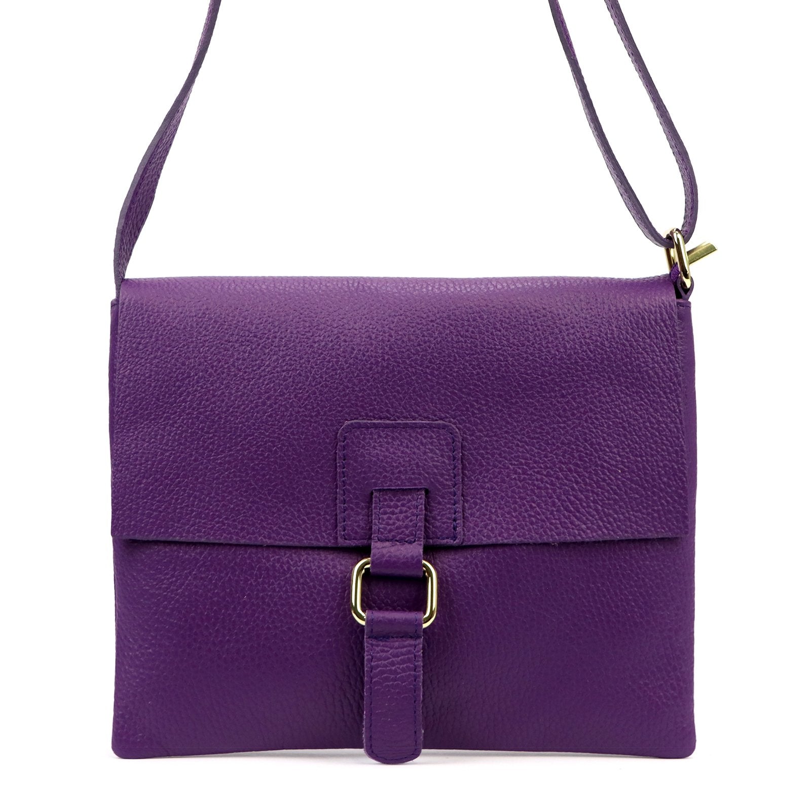 Luka 26-087 DOLLARO violetinė odinė rankinė fioletowy