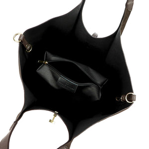 Luka 26-068 tamsiai ruda odinė rankinė ciemny brąz