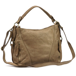 VS 070-420 taupe natūralios odos rankinė taupe