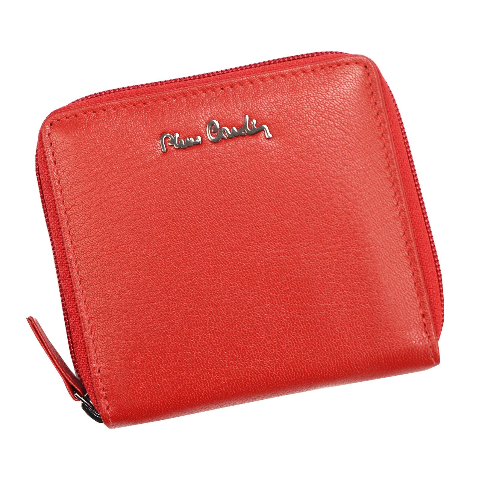 Pierre Cardin TILAK92 MK01 raudona odinė piniginė czerwony