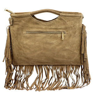 Luka 25-018 taupe natūralios odos rankinė taupe