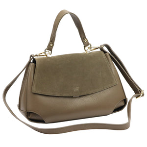 Camilla PREMIUM 10.021 taupe natūralios odos rankinė taupe
