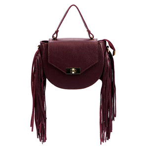 Luka 25-065 DOLLARO bordo odinė rankinė bordo