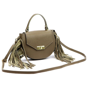 Luka 25-065 DOLLARO natūralios odos rankinė, taupe taupe