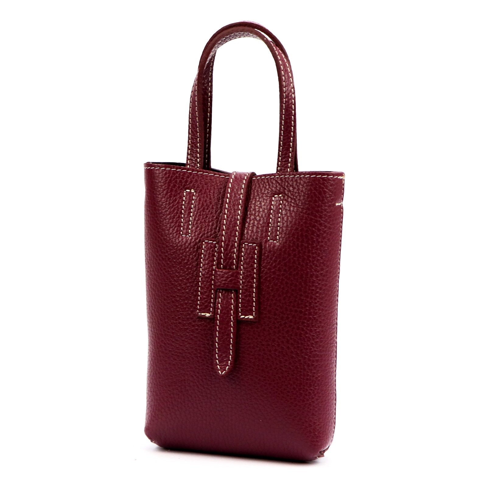 Luka 25-064 DOLLARO bordo spalvos odinė rankinė bordo